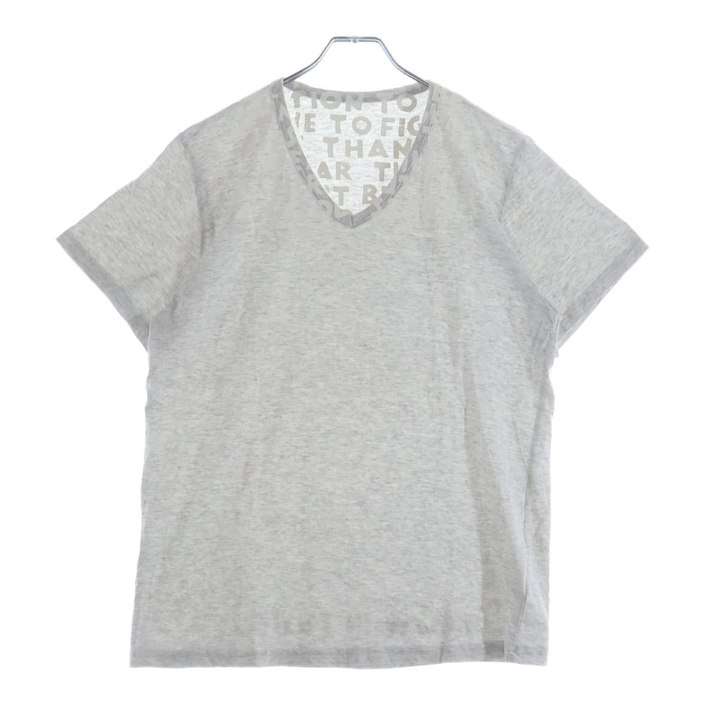 Maison Martin Margiela(メゾンマルタンマルジェラ) 08SS ここのえ期 エイズT 半袖 クルーネック Tシャツ カットソー グレー GC099