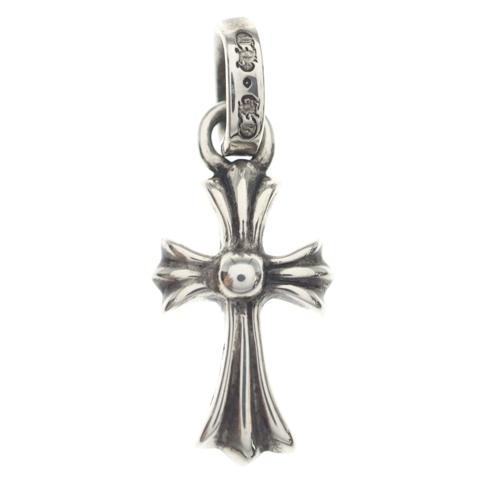 CHROME HEARTS(クロムハーツ) CRS BBYFAT P DMND ベイビーファットクロス PAVEブラックダイヤ ペンダントトップ シルバー
