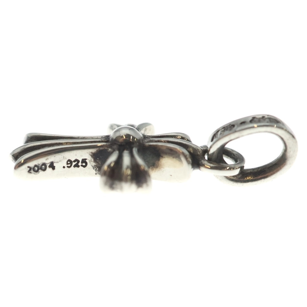CHROME HEARTS(クロムハーツ) CRS BBYFAT P DMND ベイビーファットクロス PAVEブラックダイヤ ペンダントトップ シルバー