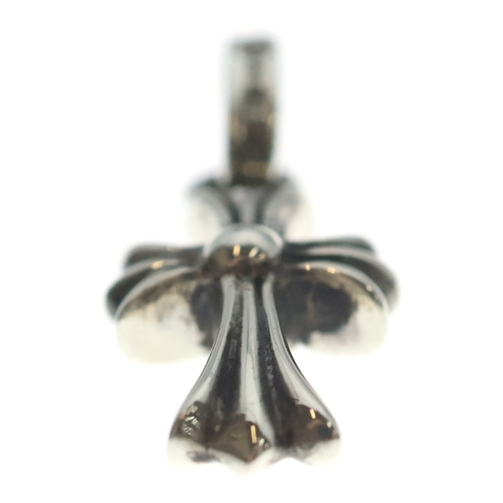 CHROME HEARTS(クロムハーツ) CRS BBYFAT P DMND ベイビーファットクロス PAVEブラックダイヤ ペンダントトップ シルバー