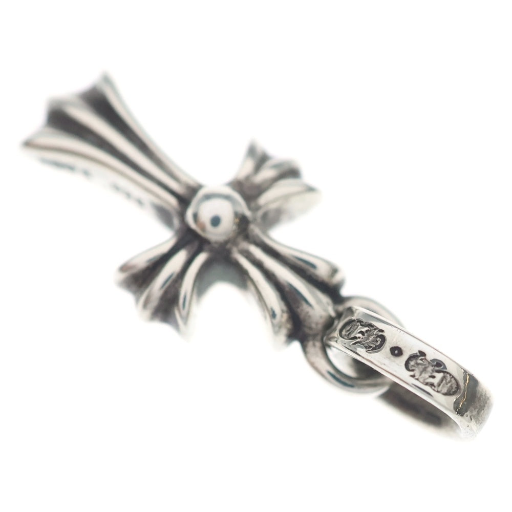 CHROME HEARTS(クロムハーツ) CRS BBYFAT P DMND ベイビーファットクロス PAVEブラックダイヤ ペンダントトップ シルバー