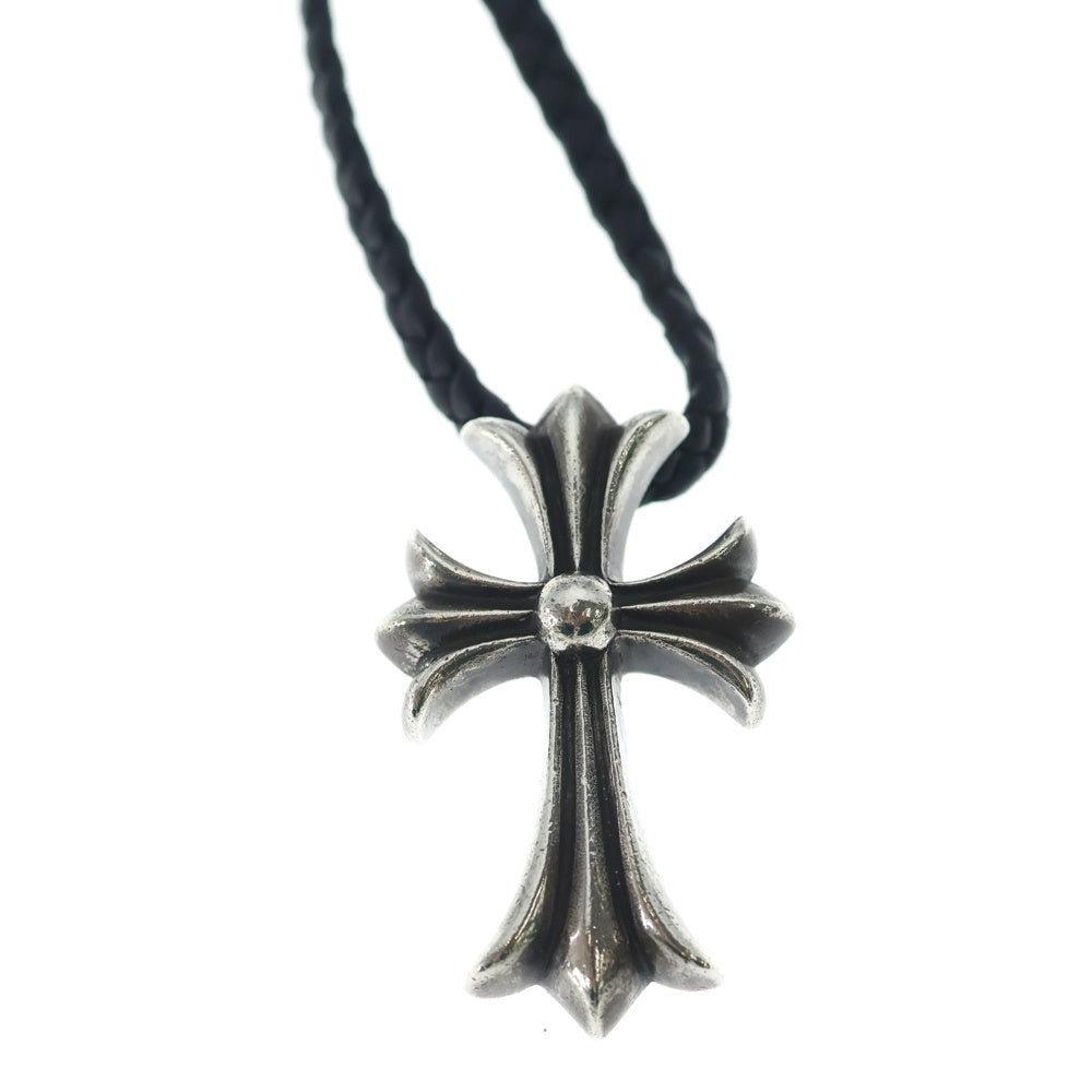 CHROME HEARTS(クロムハーツ) CH CRS SMLスモールCHクロス BC ボロチップブレイド ネックレス シルバー BCA220