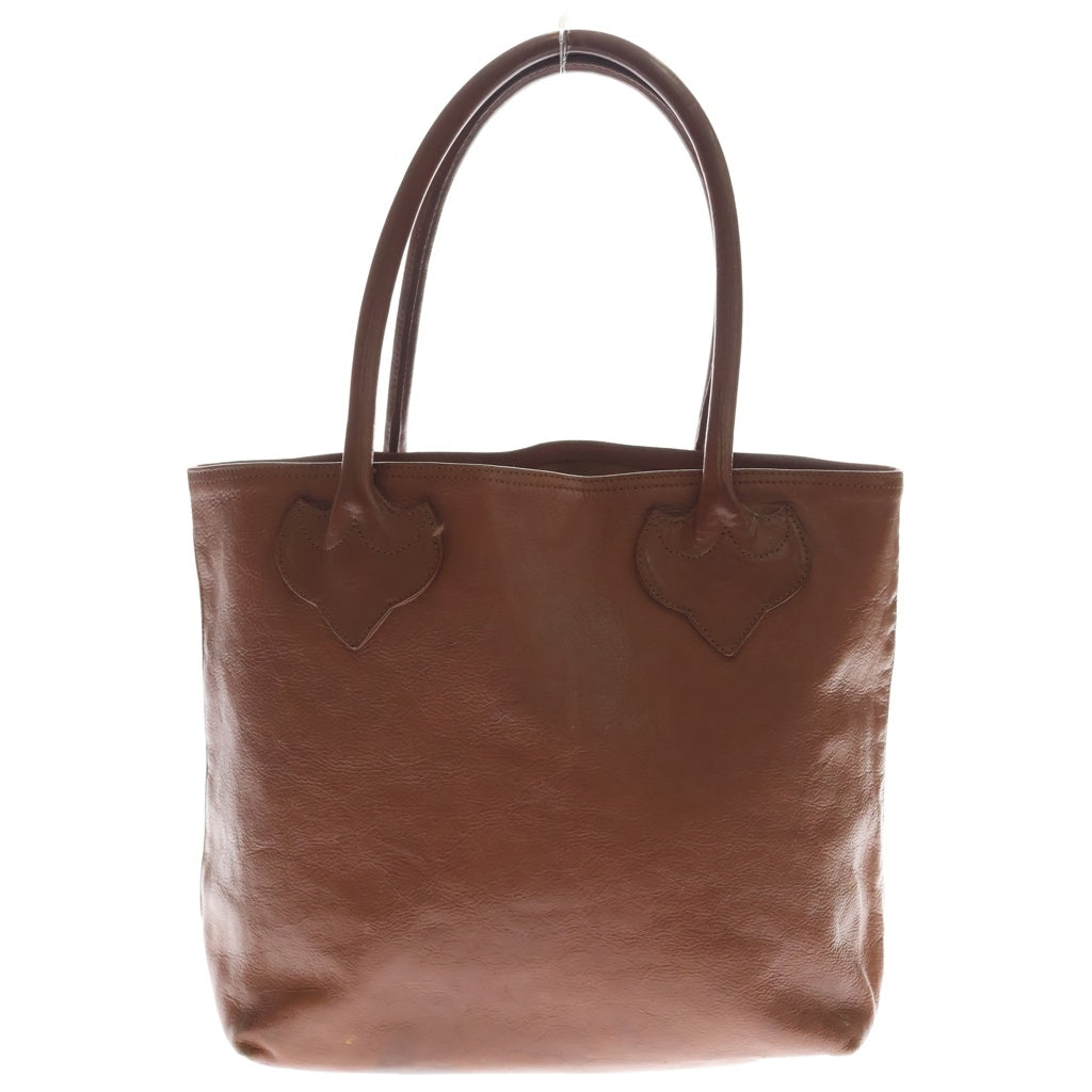 CHROME HEARTS(クロムハーツ) FS TOTE FSトート クロスパッチ付きレザートートバッグ ブラウン