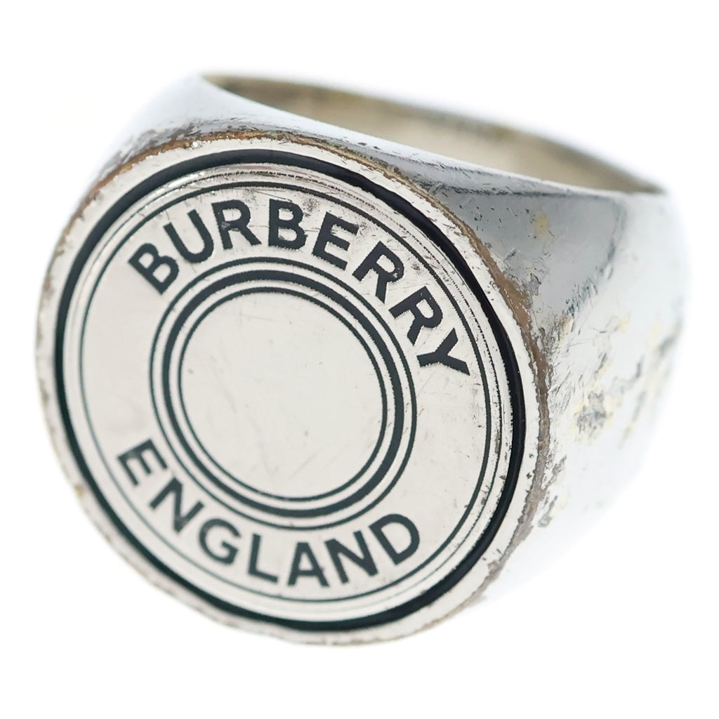 BURBERRY(バーバリー) ラウンドロゴ シグネット リング 56 シルバー