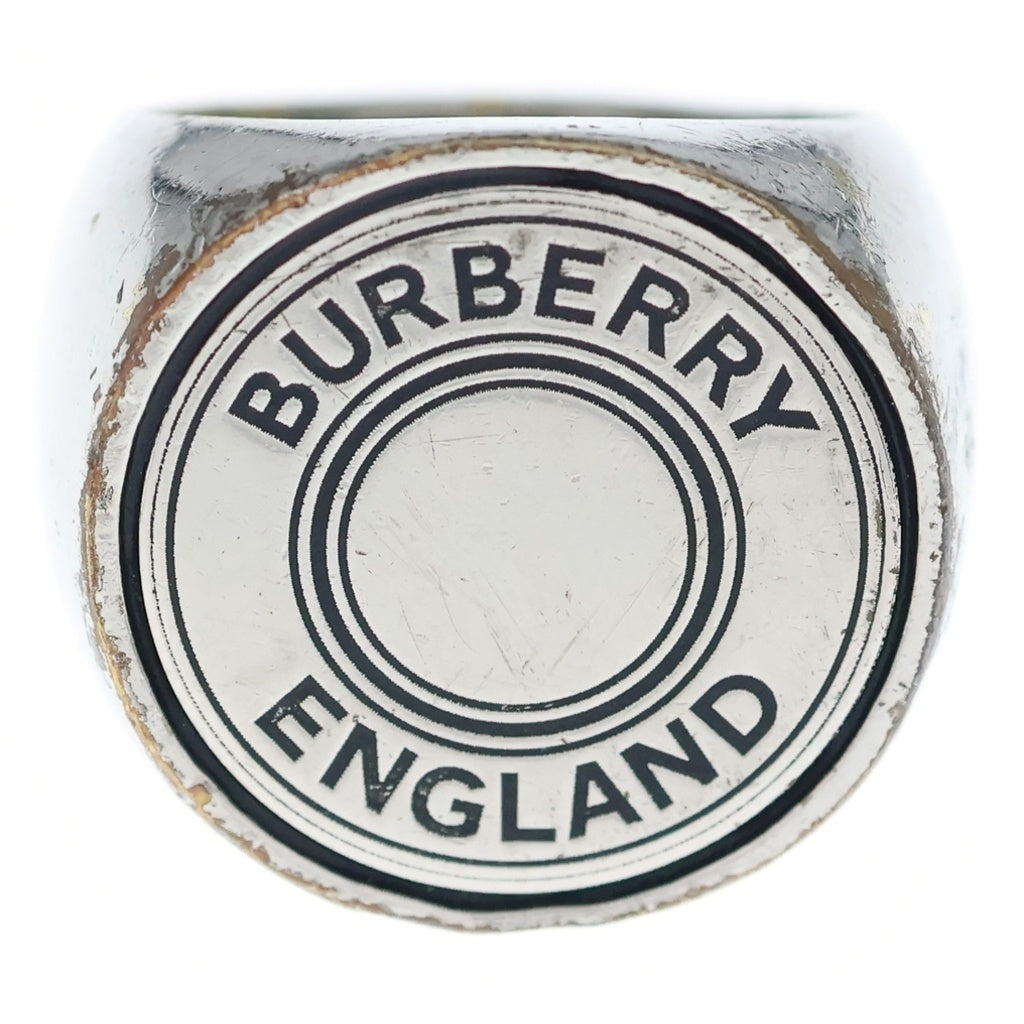 BURBERRY(バーバリー) ラウンドロゴ シグネット リング 56 シルバー