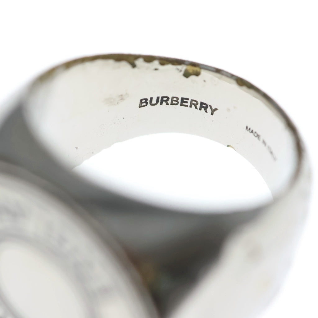 BURBERRY(バーバリー) ラウンドロゴ シグネット リング 56 シルバー
