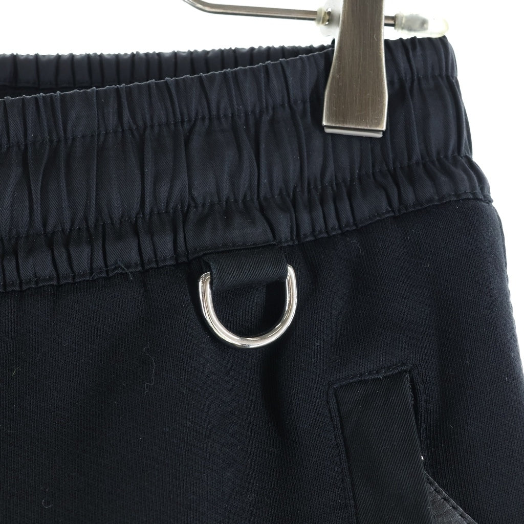 BURBERRY(バーバリー) 異素材切替 スウェット パンツ ブラック 8048970