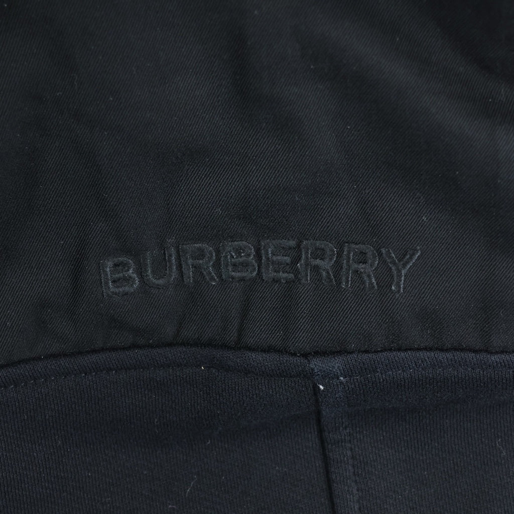 BURBERRY(バーバリー) 異素材切替 スウェット パンツ ブラック 8048970