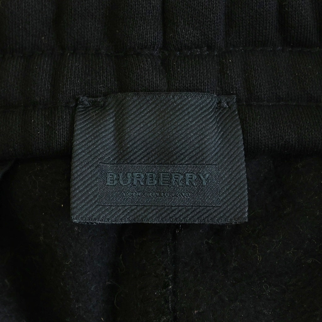 BURBERRY(バーバリー) 異素材切替 スウェット パンツ ブラック 8048970