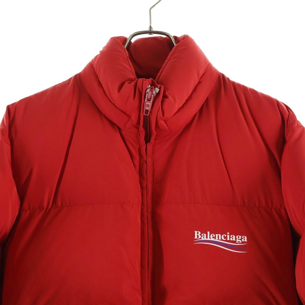 BALENCIAGA(バレンシアガ) 23AW キャンペーンロゴ パフィージャケット レッド 758045 TYD36