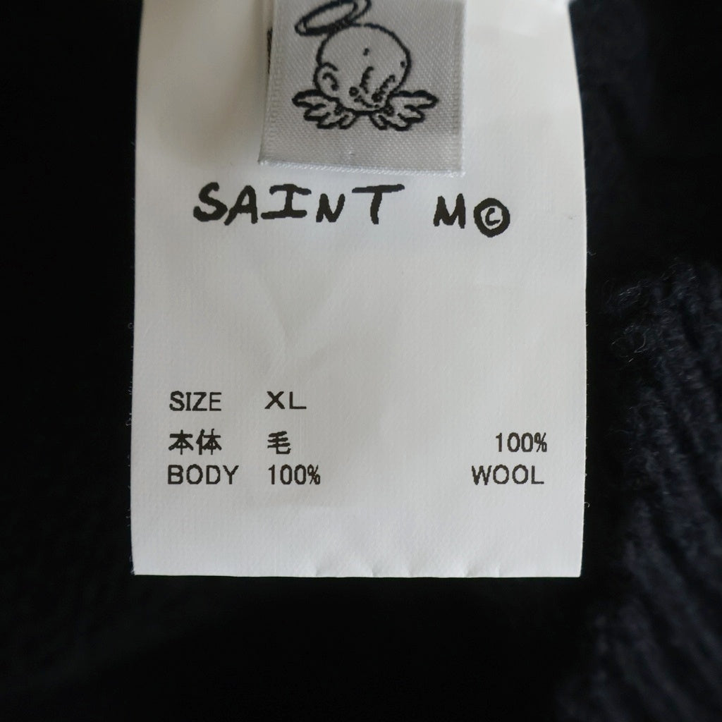 SAINT MICHAEL(セントマイケル) 25AW KLF_CREW NECK KNIT SM-HR1-0000