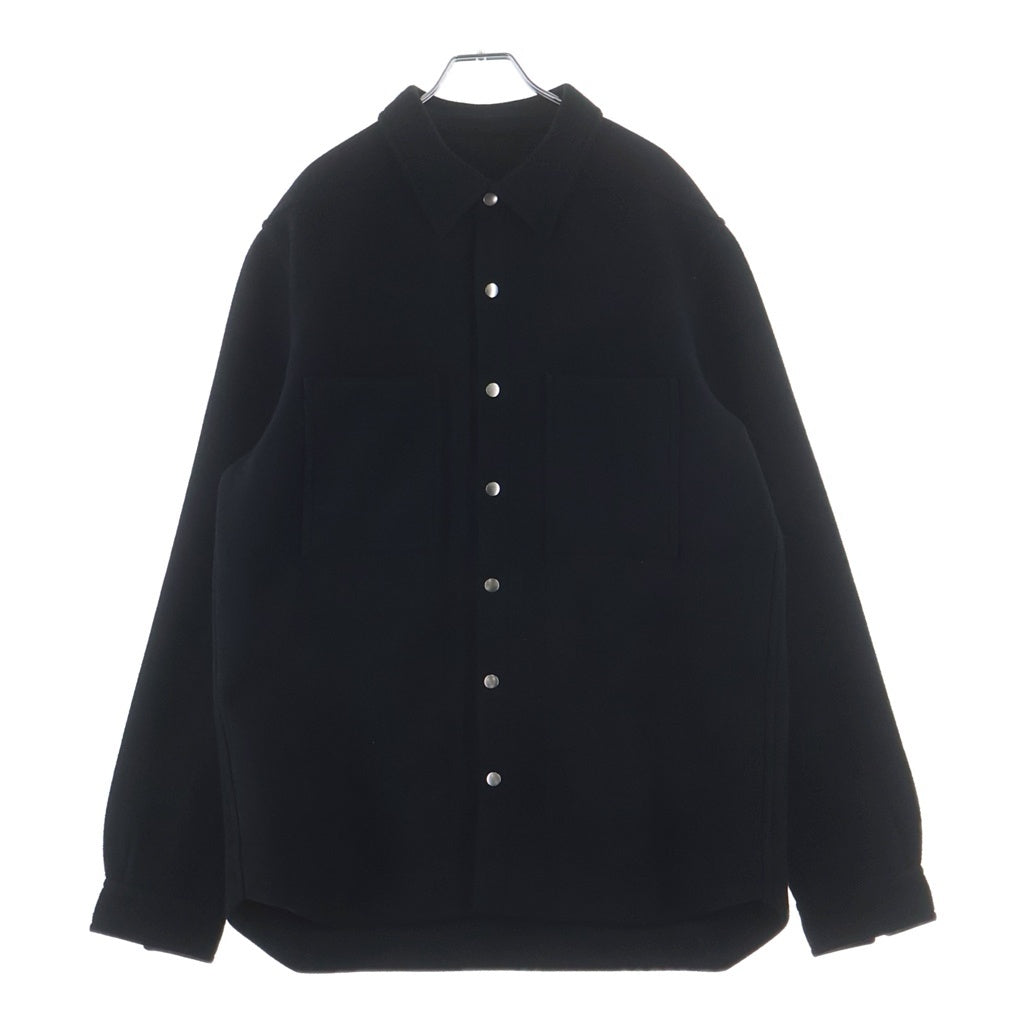 Rick Owens(リックオウエンス) 25AW OUTERSHIRT ウール アウターシャツ ブラック RU02E1744-WSF
