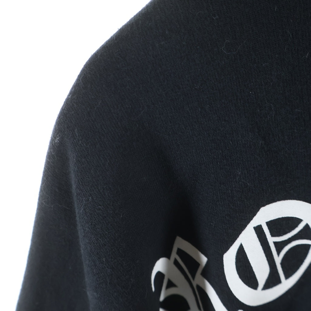 CHROME HEARTS(クロムハーツ) SWTSHRT HD ZIP Tバー ダガージップ バックアーチロゴジップパーカー ブラック