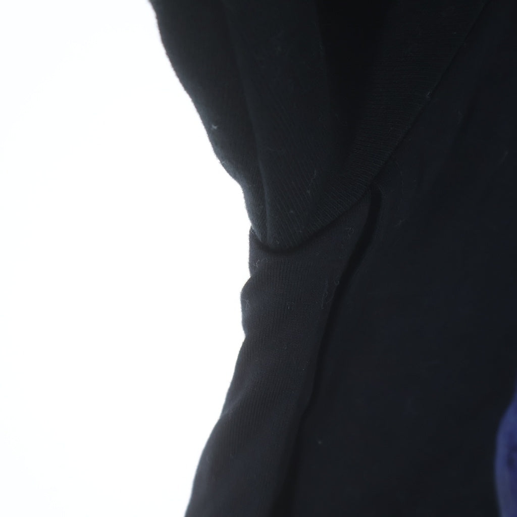 TAAKK(ターク) EARTH BURNING LAYERED HOODIE レイヤード プルオーバー パーカー フーディー ブラック TA20SS-JR029