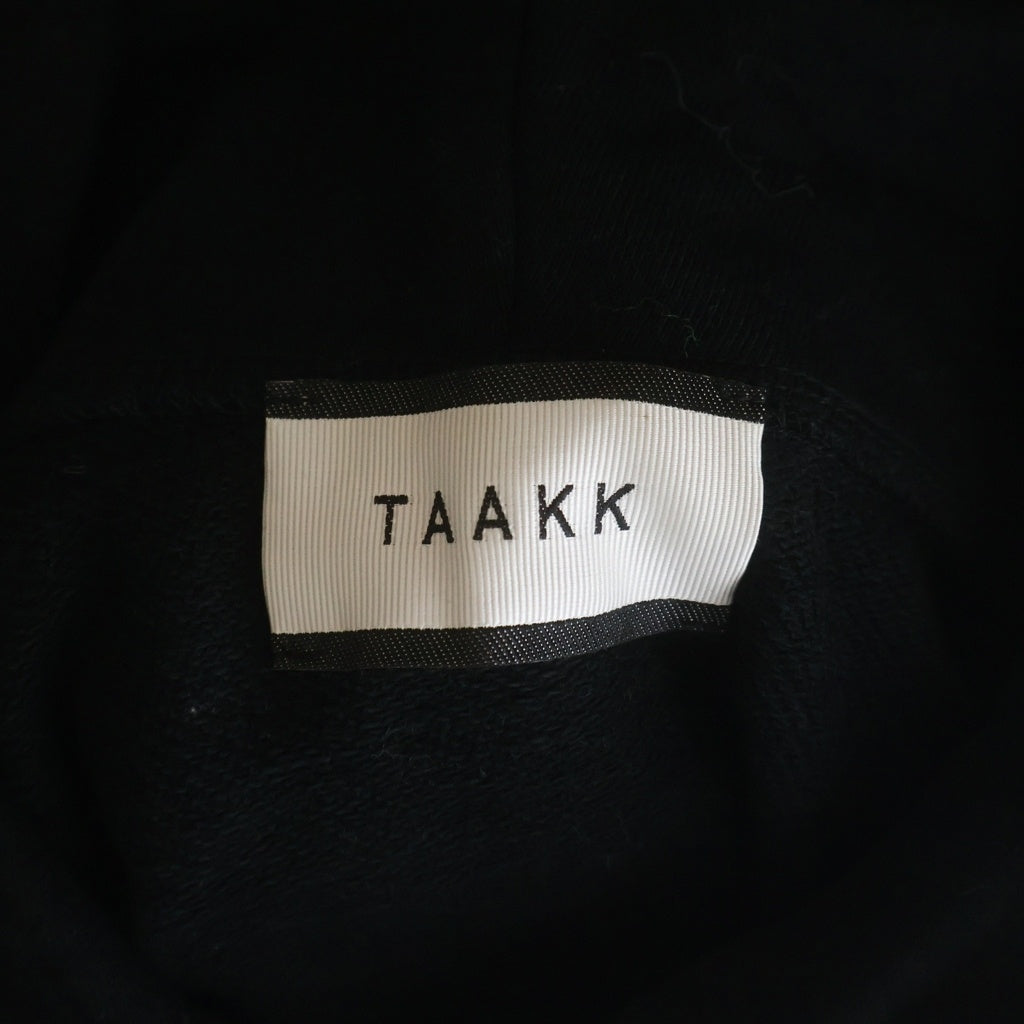 TAAKK(ターク) EARTH BURNING LAYERED HOODIE レイヤード プルオーバー パーカー フーディー ブラック TA20SS-JR029