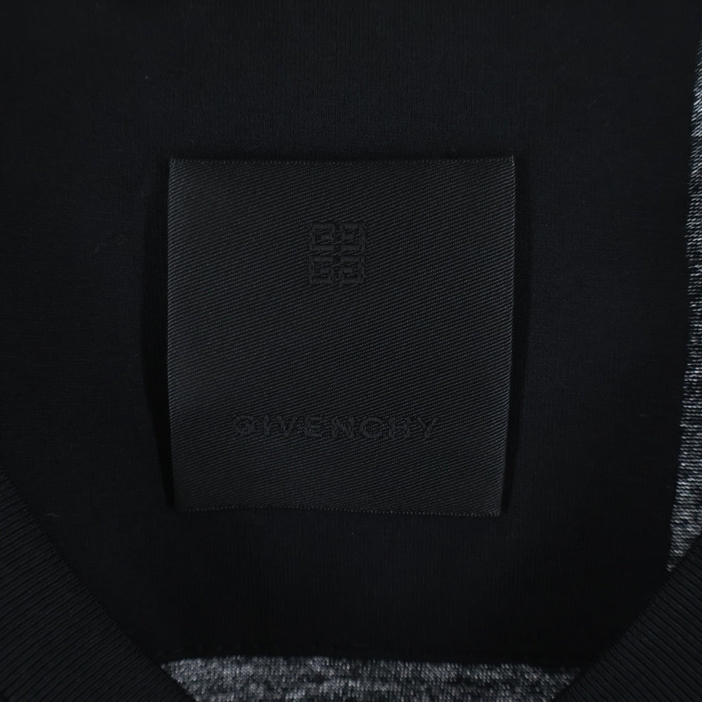 GIVENCHY(ジバンシィ) リバース 両面 ロゴプリント 半袖 クルーネック Tシャツ カットソー ブラック