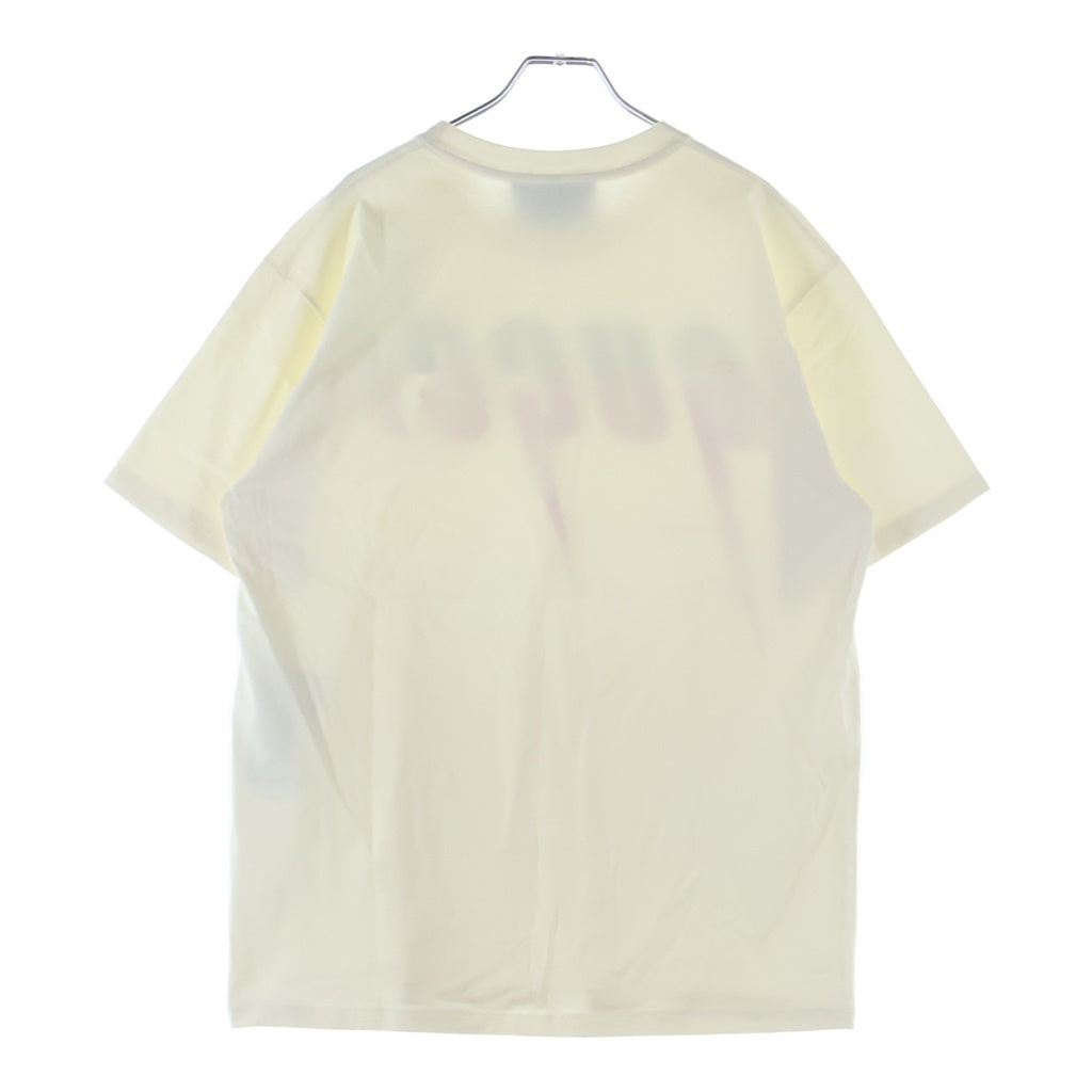 GUCCI(グッチ) ブレードプリント クルーネック コットン 半袖Tシャツ カットソー ホワイト 565806XJAZY