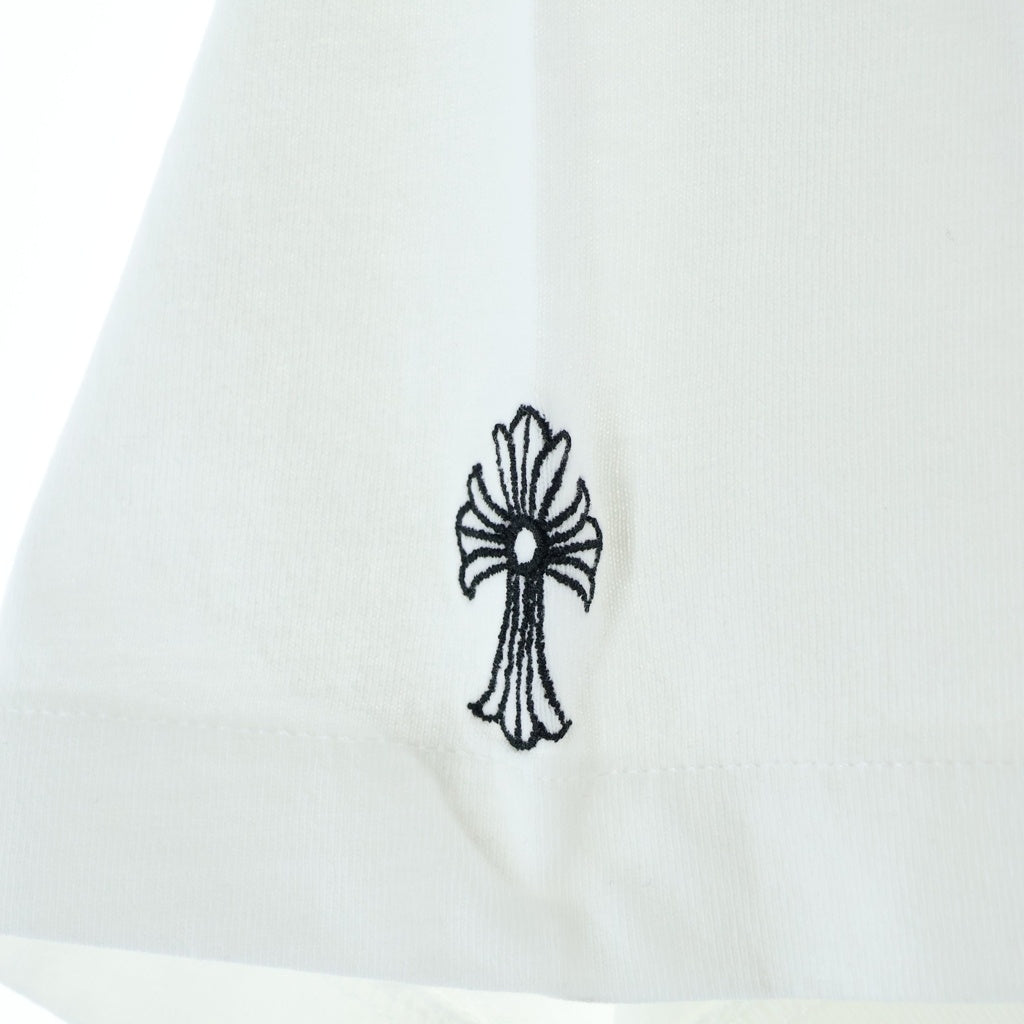 CHROME HEARTS(クロムハーツ) Y NOT S/S T-SHIRT 袖クロス刺繍 半袖カットソー ホワイト