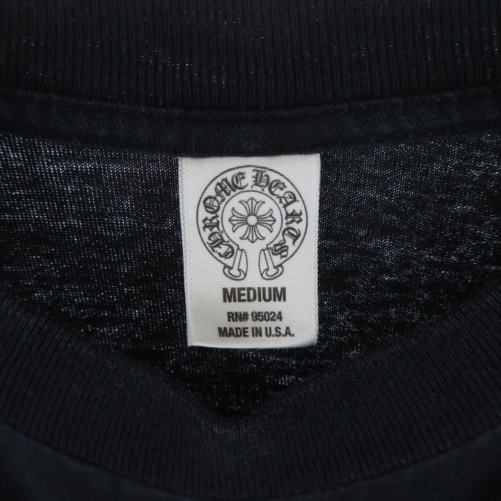 CHROME HEARTS(クロムハーツ) CH L S LTD ラスベガス限定袖フローラルプリント長袖カットソー ブラック