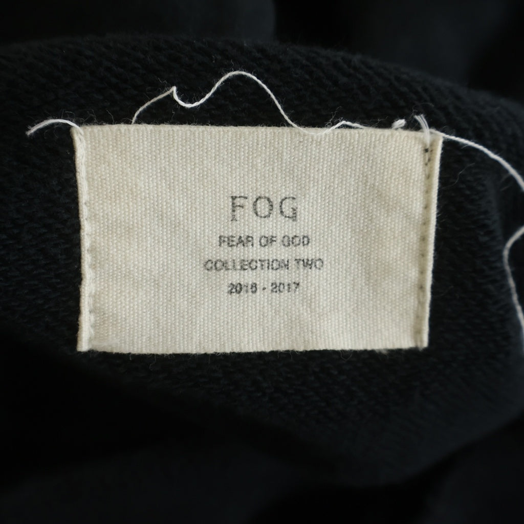 FEAR OF GOD(フィアオブゴッド) collection2 16-17 ハーフジップ プルオーバーパーカー サイドジップ ブラック