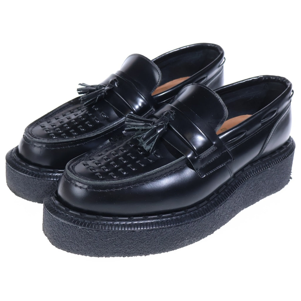 COMME des GARCONS(コムデギャルソン) ×GEORGE COX ジョージコックス レザー チャンキーソール タッセルローファー ブラック 15516VI