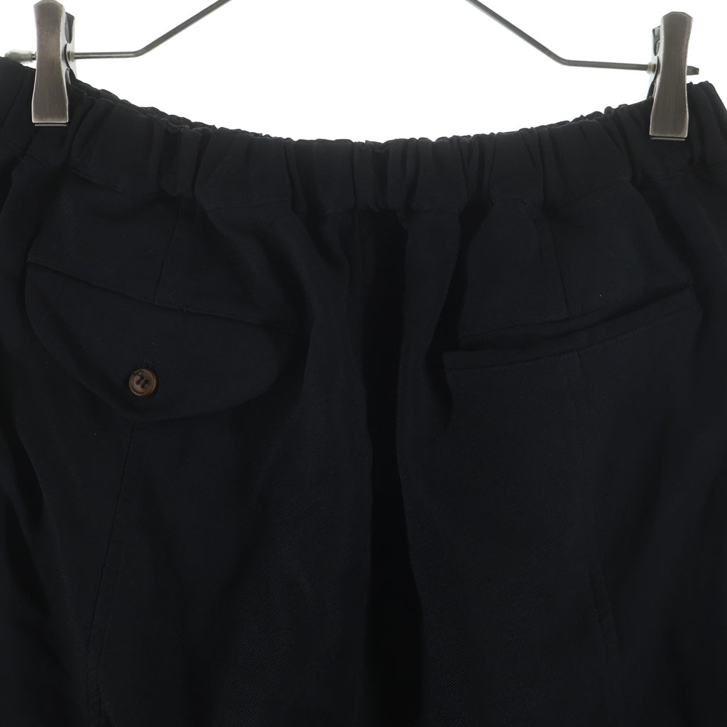 BLACK COMME des GARCONS(ブラックコムデギャルソン) ポリエステル サルエルパンツ ジョガーパンツ ブラック 1N-P021