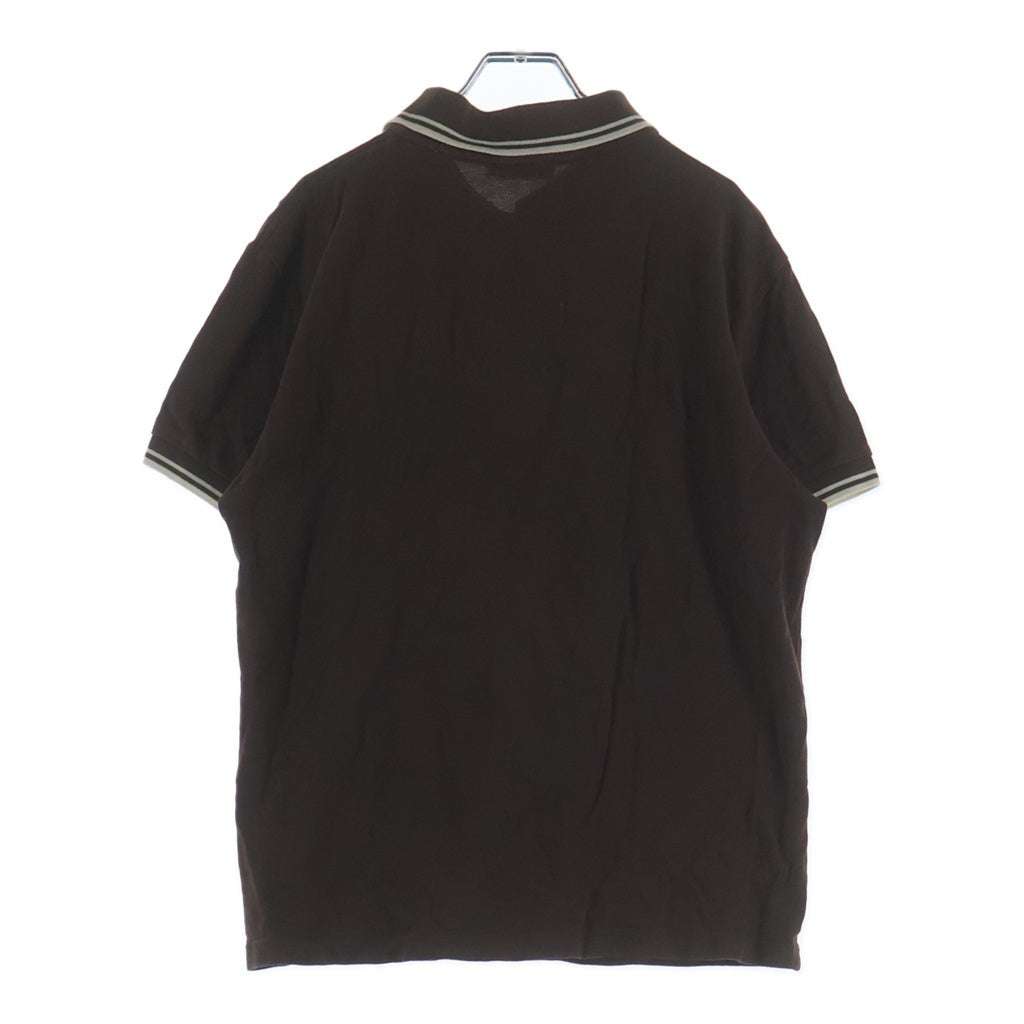 MONCLER(モンクレール) BEAMS別注 胸ロゴワッペン 半袖ポロシャツ ブラウン 84641