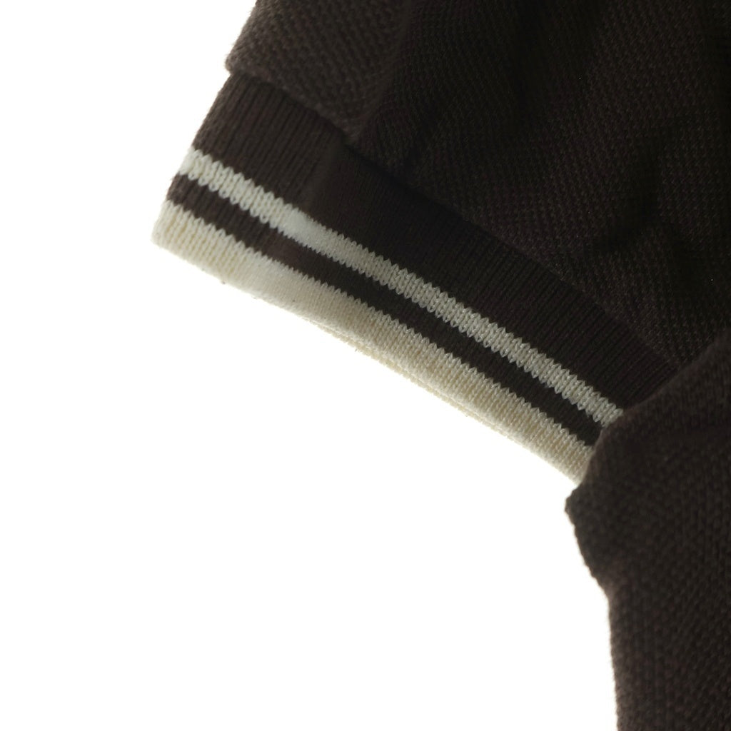 MONCLER(モンクレール) BEAMS別注 胸ロゴワッペン 半袖ポロシャツ ブラウン 84641