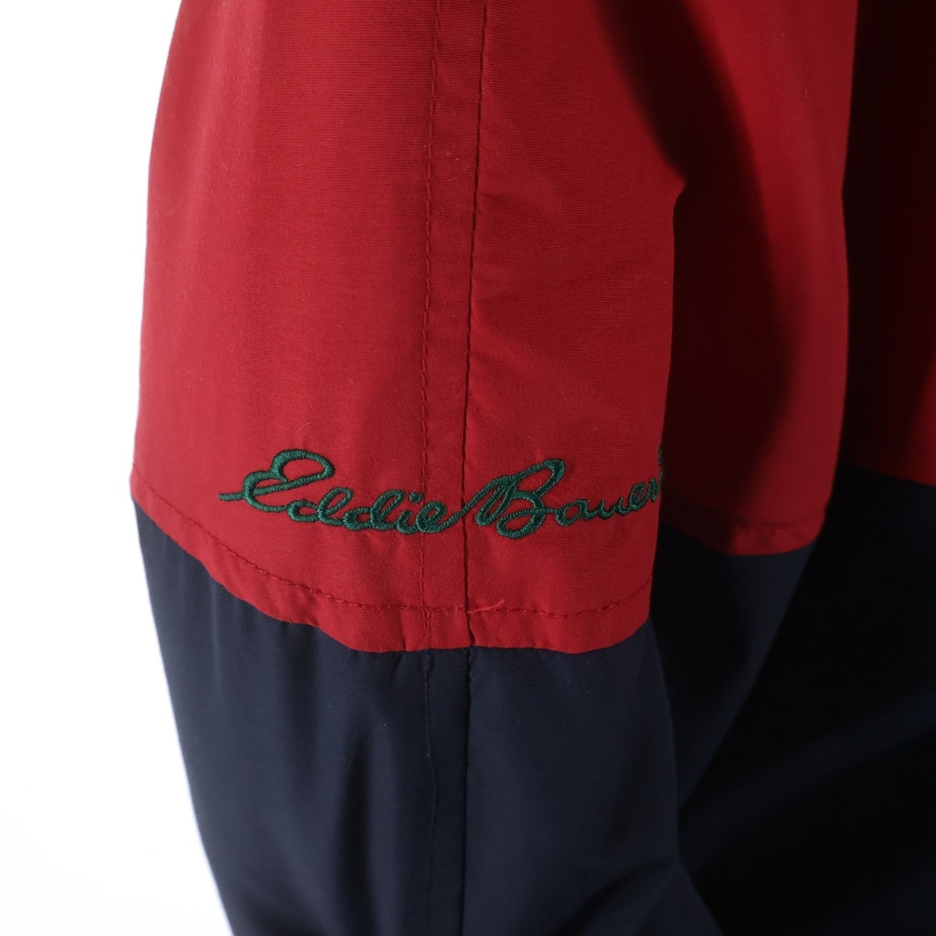 Eddie Bauer(エディバウワー) 90s ナイロン ダウンジャケット ネイビー/レッド 0010070