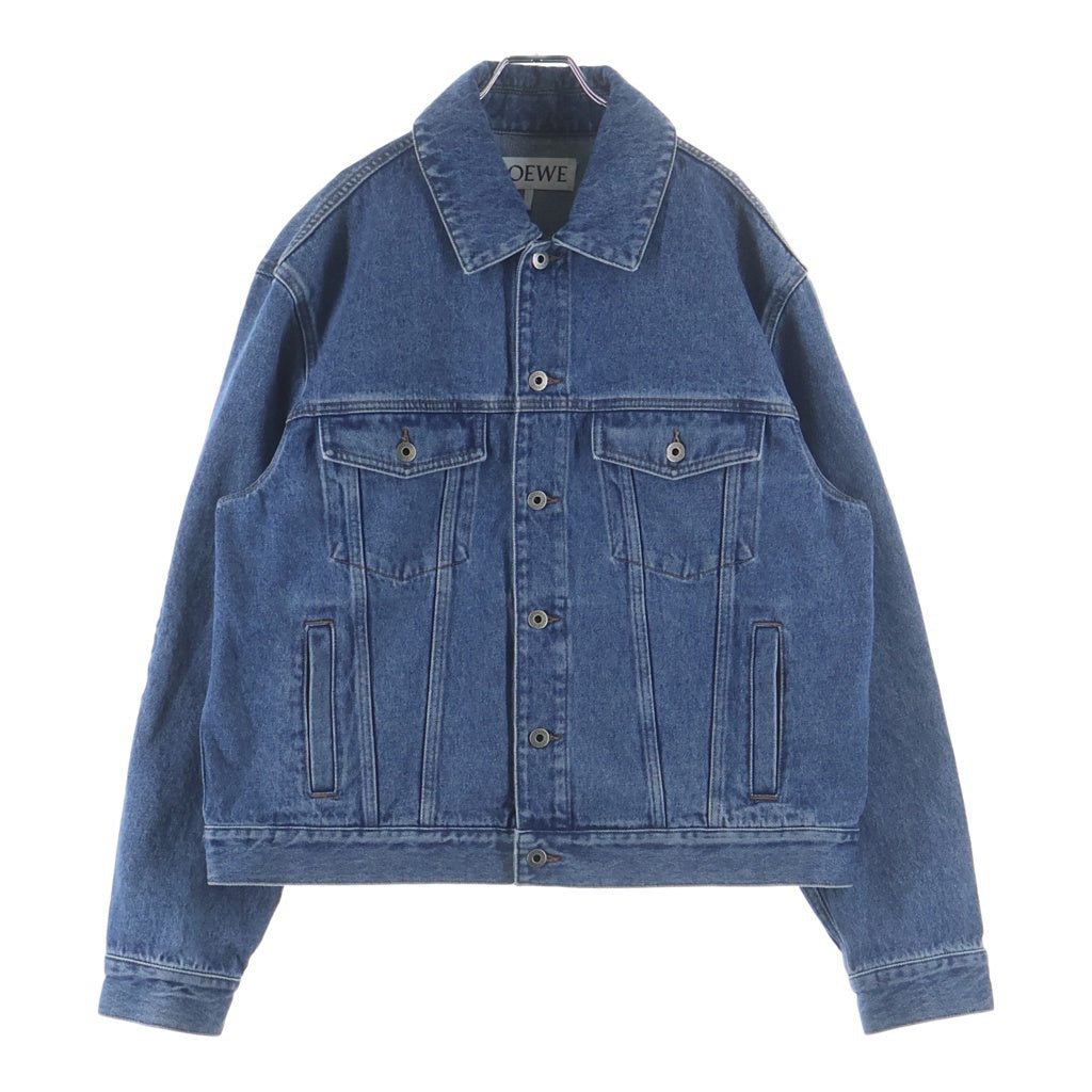 LOEWE(ロエベ) 25AW Denim Jacket ロゴレザーパッチ付 デニムジャケット インディゴ H526Y50W41