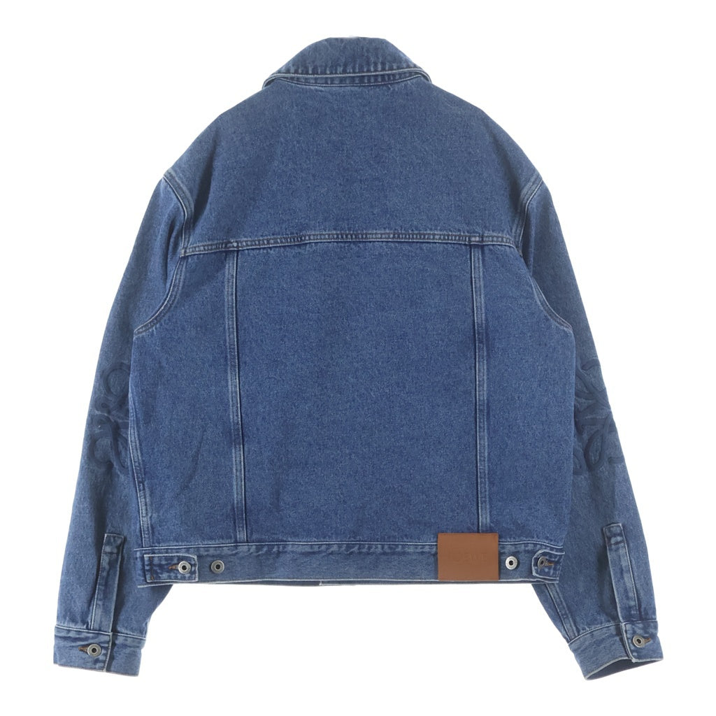 LOEWE(ロエベ) 25AW Denim Jacket ロゴレザーパッチ付 デニムジャケット インディゴ H526Y50W41