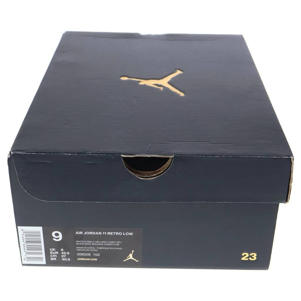 NIKE(ナイキ) AIR JORDAN11 RETRO LOW エアージョーダン11 ローカットスニーカー ホワイト US9/27cm 306008-102