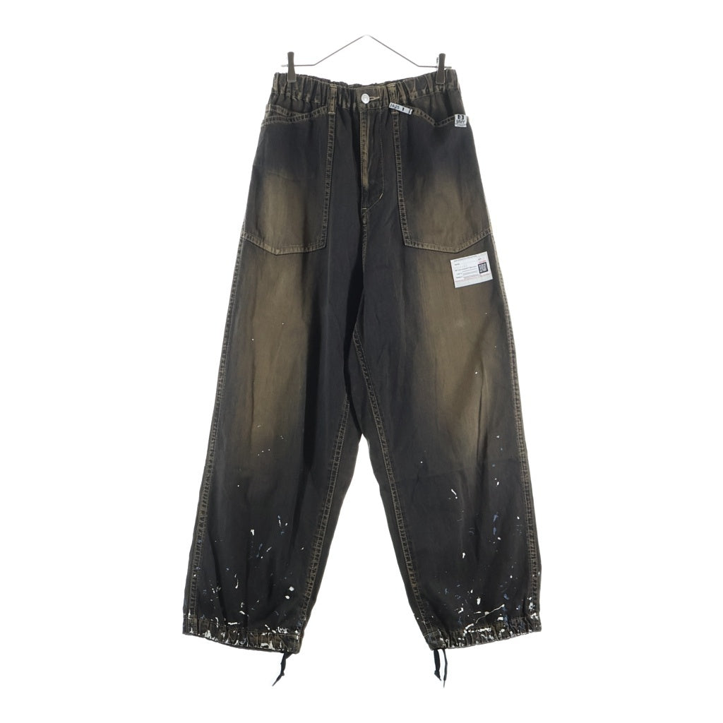 MAISON MIHARAYASUHIRO(メゾンミハラヤスヒロ) 24AW Painted Baker Jeans ペイント ベイカー デニム ブラウン A13PT025