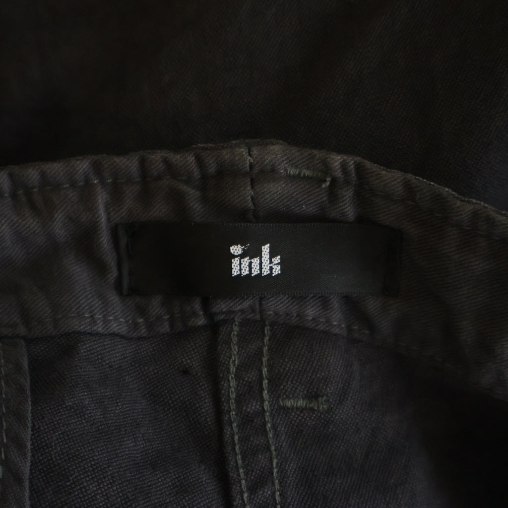 ink(インク) M-65タイプ リメイクカーゴパンツ セーフティピン刺繍 チャコール