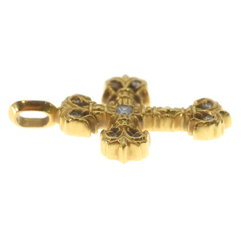 CHROME HEARTS(クロムハーツ) 22K FILIGREE TINY A/DIA タイニーフィリグリークロス アフターダイヤ ペンダントトップ ゴールド BCA045