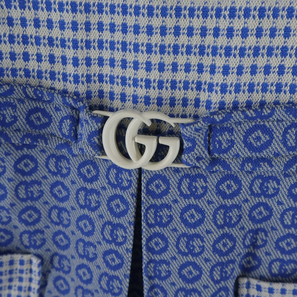 GUCCI(グッチ) GG ジャガード キッズ ドレス ブルー 744095 XJF02 レディース