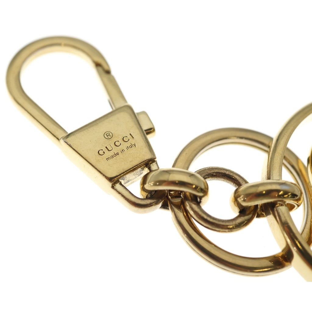 GUCCI(グッチ) ダブルG クリップ付き キーホルダー ゴールド 752067