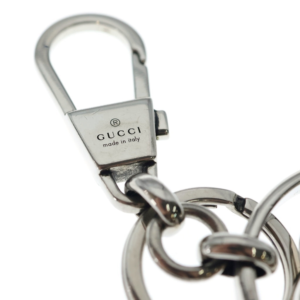 GUCCI(グッチ) ダブルG クリップ付き キーホルダー シルバー 752067 レディース