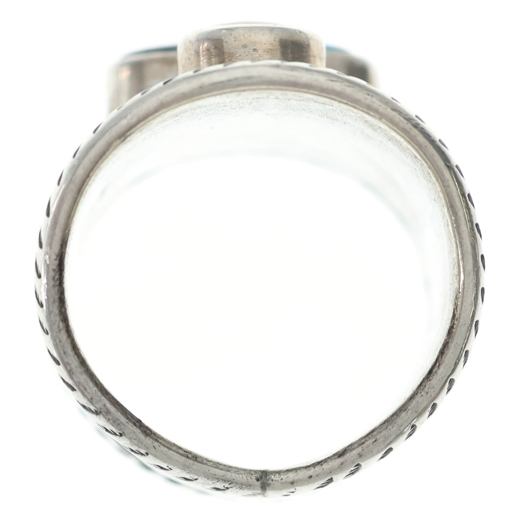 INDIAN JEWELRY(インディアンジュエリー) McKee Platero マッキープラテロ ナバホ族 ターコイズ コーラル シルバーリング