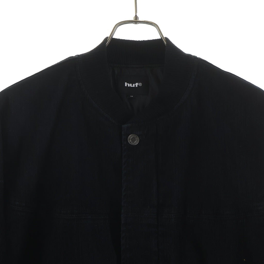 HUF(ハフ) BOMBER JACKET デニム ボンバージャケット ブラック