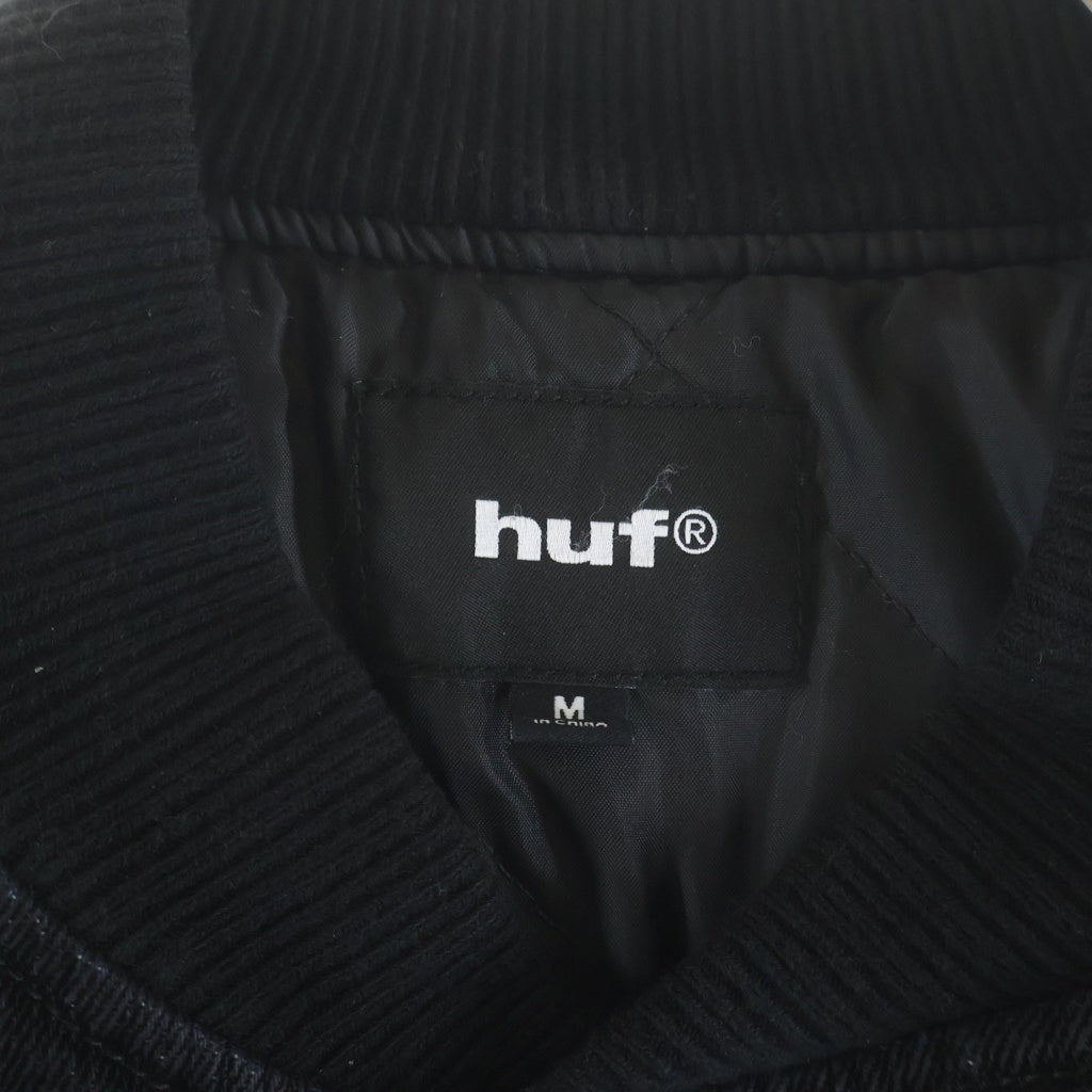 HUF(ハフ) BOMBER JACKET デニム ボンバージャケット ブラック