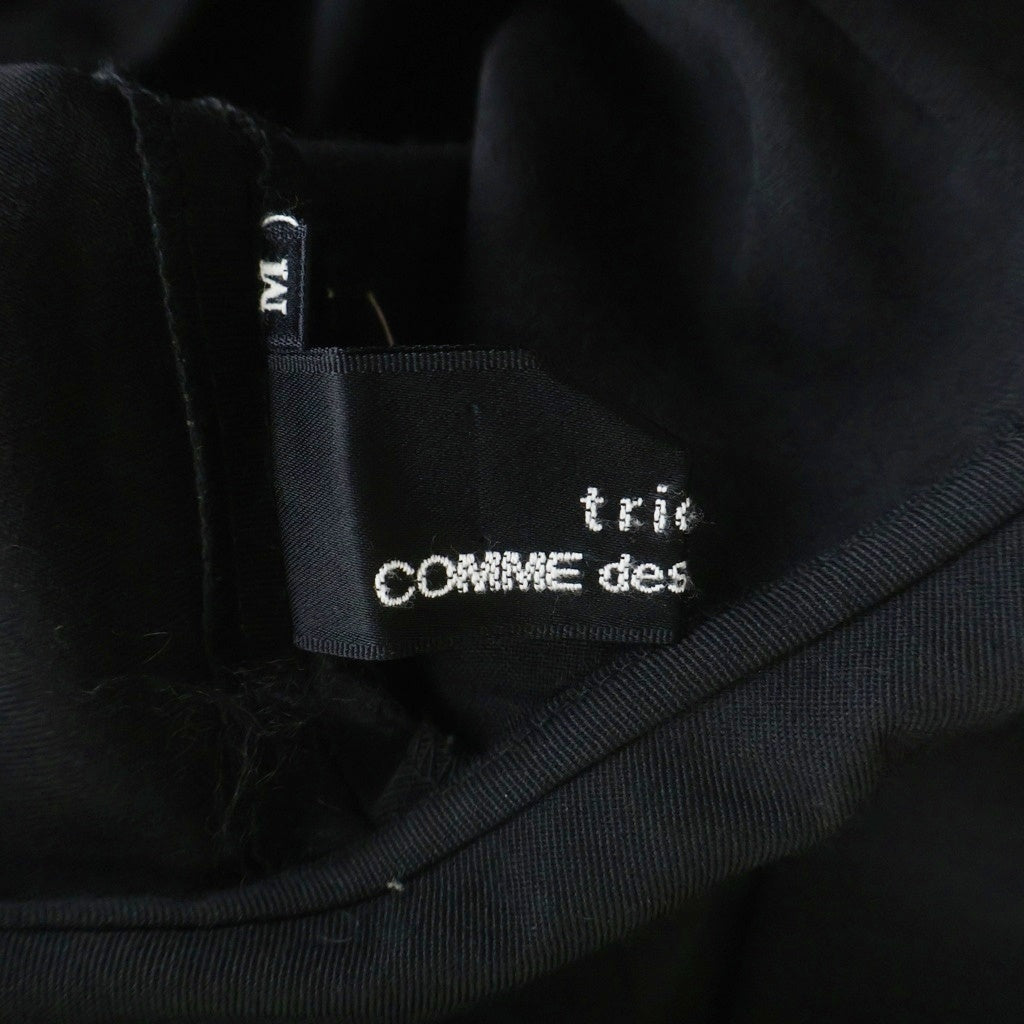 tricot COMME des GARCONS(トリコ コム デ ギャルソン) 丸襟 レイヤード長袖ドレスワンピース ブラック レディース TO-04001M