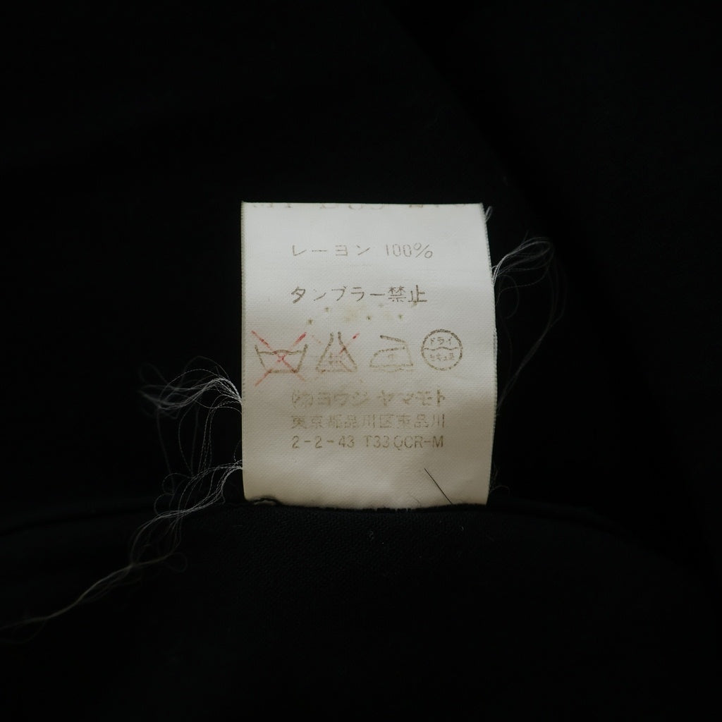 Y's for men(ワイズフォーメン) レーヨン オーバーサイズ ポケット長袖シャツ ブラック MY-B53-270