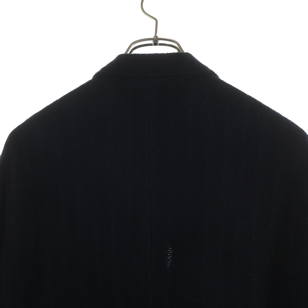 Y's for men(ワイズフォーメン) ストライプ ジップアップ ボタンテーラードジャケット ネイビー MX-J20-901