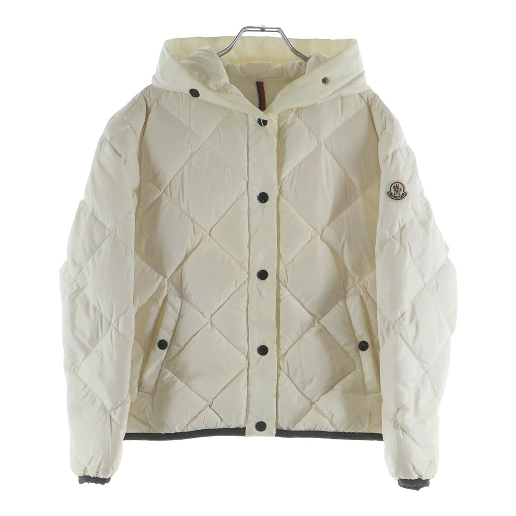 MONCLER(モンクレール) ARVOUIN GIUBBOTTO キルティングフーデッドダウンジャケット ホワイト H20931A00073 53A5E レディース