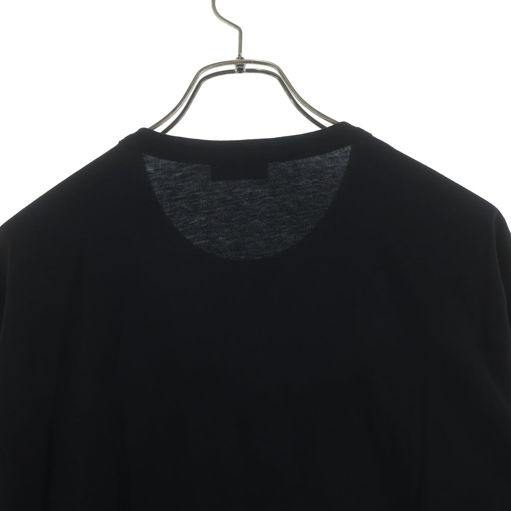 MONCLER(モンクレール) ラバーワッペン付き 長袖Tシャツ ロングスリーブカットソー ブラック F20918D70710