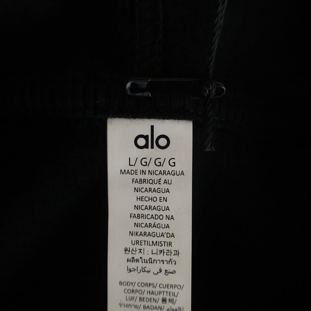 Alo Yoga(アローヨガ) ACCOLADE HOODIE アコレードフーディ ロゴプルオーバーパーカー ブラック U3032RG