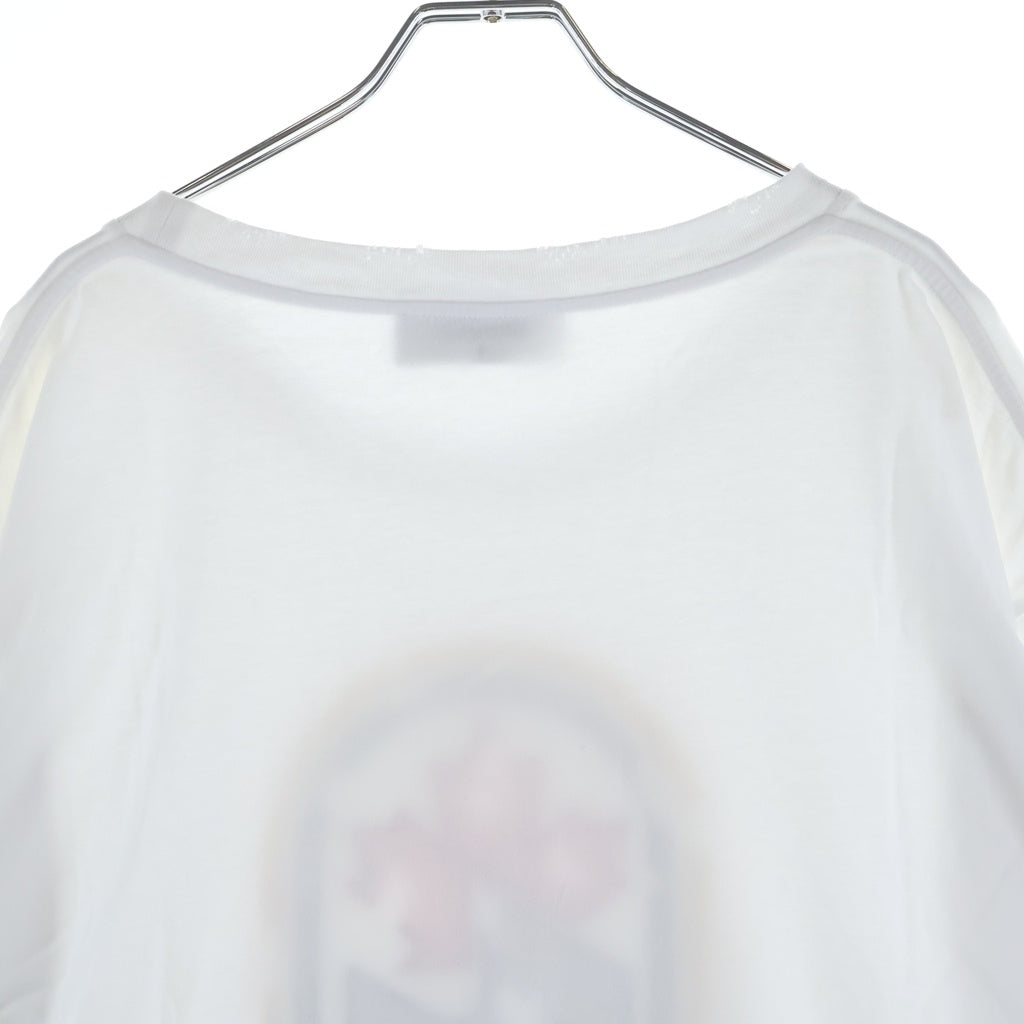 DSQUARED2(ディースクエアード) 25SS レイヤードデザイン ダメージ加工 長袖Tシャツ ホワイト/グレー S74GD1421 DTJ005
