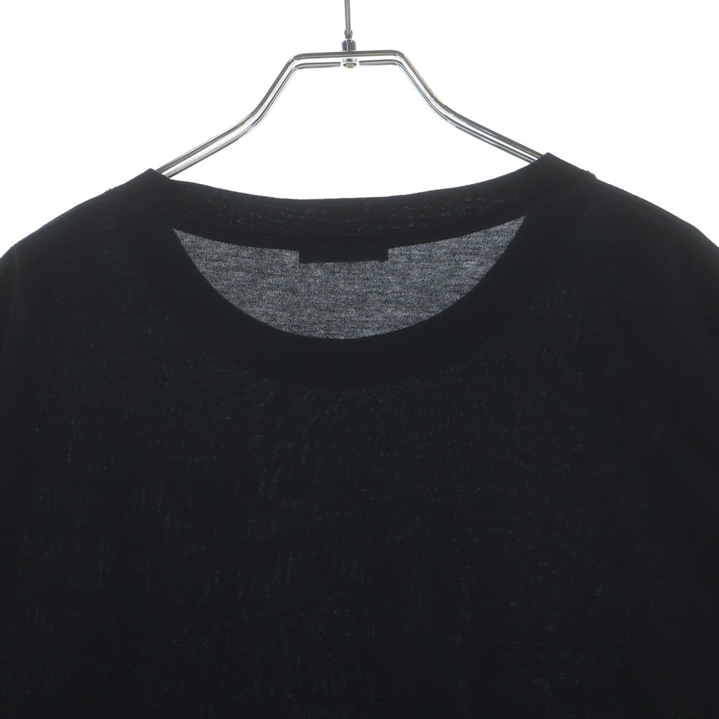 DIOR(ディオール) DIOR MONTAIGNE モンテーニュ プリント半袖Tシャツ クルーネックカットソー ブラック 593J668D3018