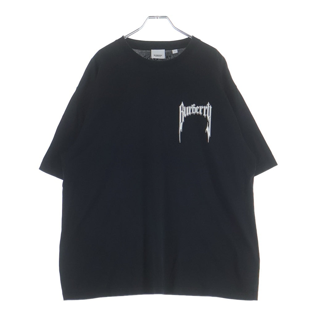 BURBERRY(バーバリー) ロゴプリント半袖Tシャツ クルーネックカットソー ブラック 8070132